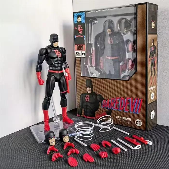 En stock, figurine d'action Ct Toys Daredevil Black 999 Red Mafex 223, figurine de bande dessinée, f
