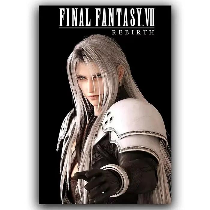 F-Final Fantasy affiche t-tafe nuage Sephiroth jeu Anime affiche toile peinture murale maison salon 