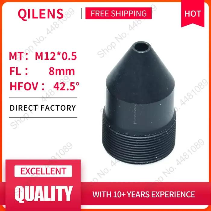 QILENS 3 mégapixels HD 8mm objectif de carte pour caméra de sécurité CCTV caméra IP M12 * 0.5 montag