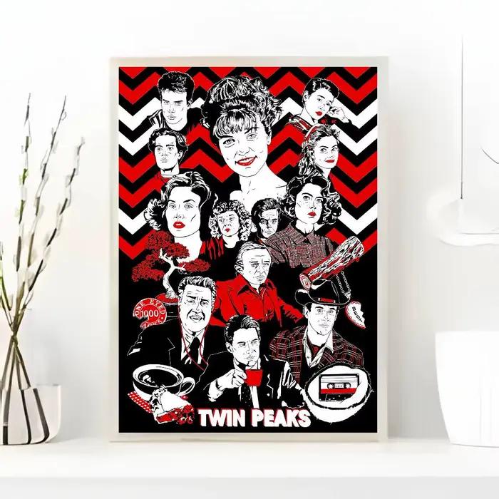 Affiche de film t-twin Peaks f-fire Walk With Me, avec imprimés, décoration de maison, chambre à cou