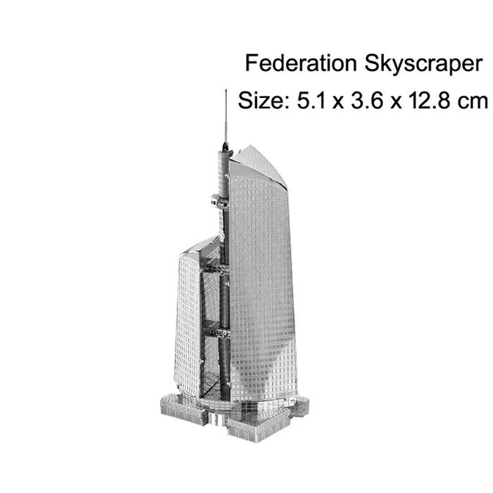 Puzzle 3D en métal de la tour de Londres, modèle Tokyo Skytree, modèle de puzzle découpé au laser po