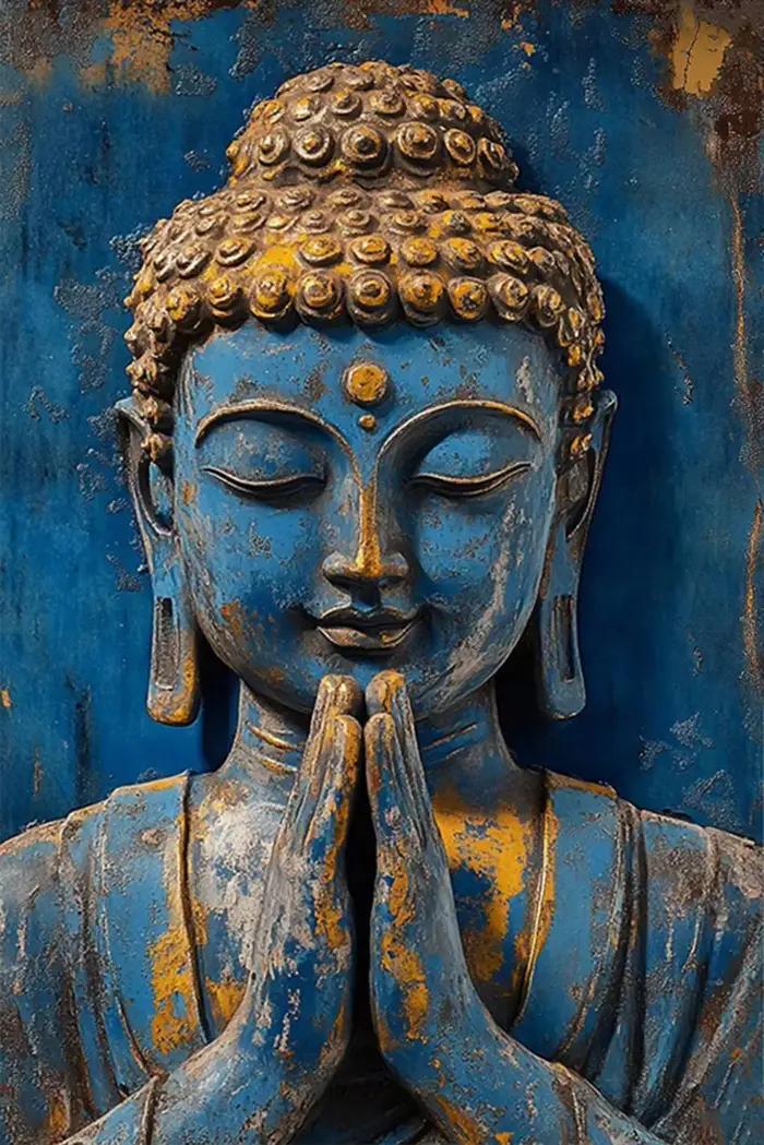 Plaque de décoration murale de décoration de bouddha, adaptée à la décoration de ferme, au mur et au