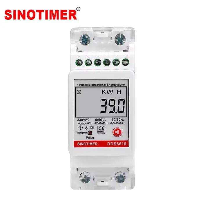 Compteur d'énergie électrique monophasé, KWH RS485, Modbus, courant, tension, mesure de la puissance