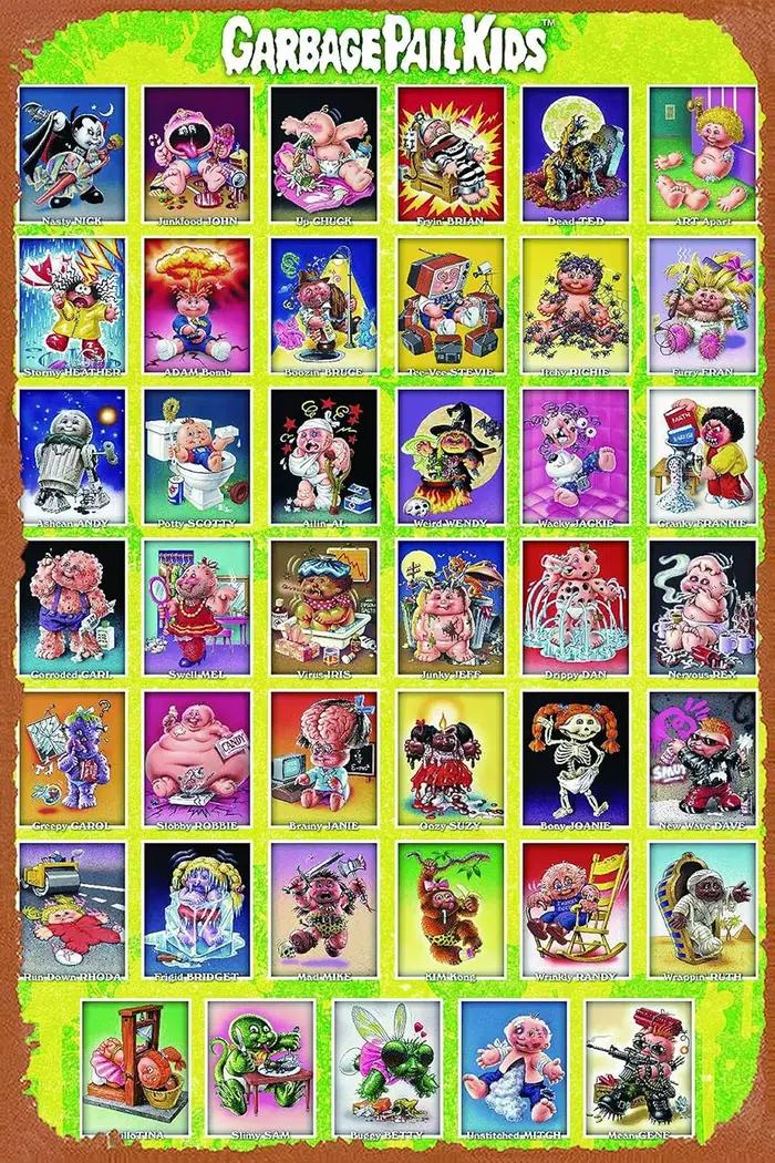 Affiche de seau à ordures pour enfants, signe en étain en métal Vintage, décor mural pour Bars, déco