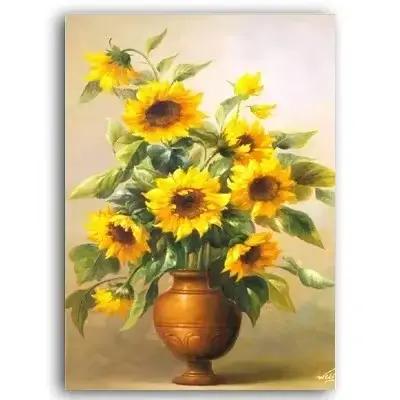 Affiches et imprimés de tournesol Van Gogh, peinture sur toile de tournesol en fleurs, tableau d'art