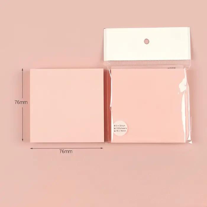 100 feuilles couleur posté mémo bloc-Notes autocollants Posits papeterie papier autocollants cahier 