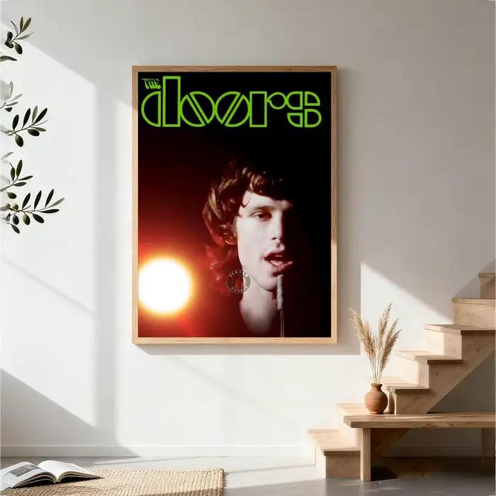 Affiche musicale The Doors, affiche HD, art mural, décoration nordique de haute qualité pour la mais