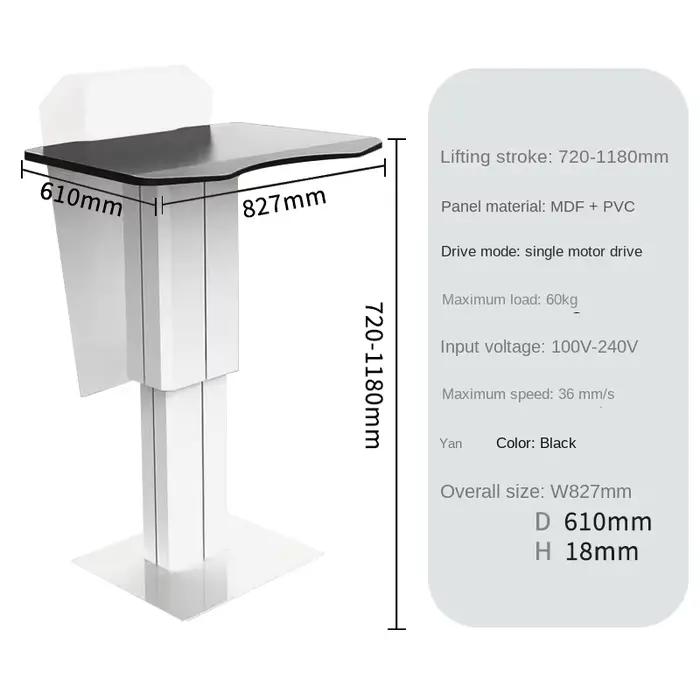 Pupitre élévateur électrique pour conférence, table de conférence, bureau de réception moderne simpl