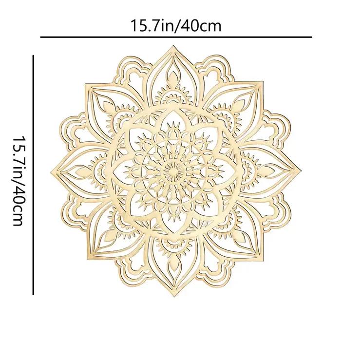 Décoration marocaine d'art mural en métal pour améliorer votre salon avec un design indien et mandal