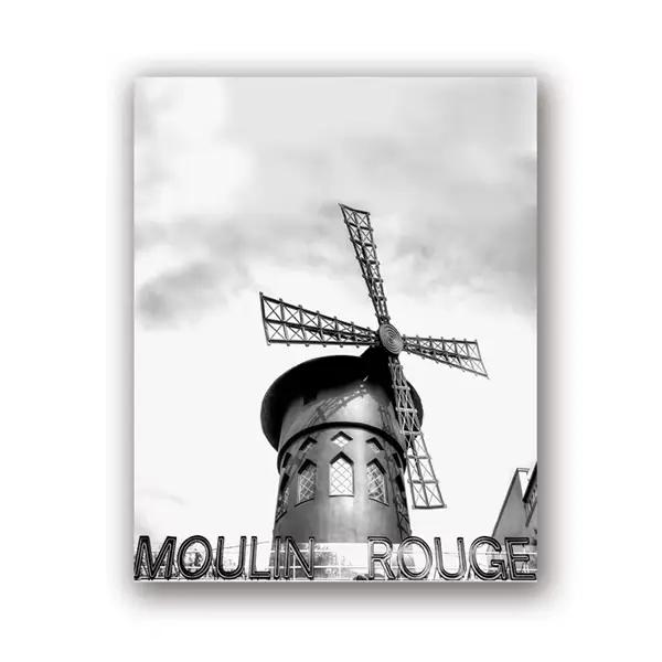 Affiche de photographie de paysage de ville de France, impression de Paris, peinture murale en noir 