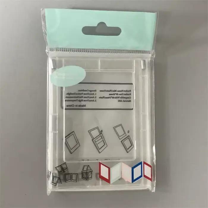Cadre Photo de Testeur Minimaliste de 3 Pouces, avec Carte Acrylique Transparente Magnétique, Adapté