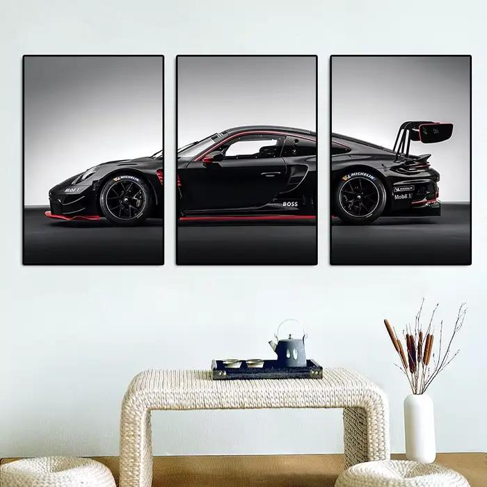 Affiche de série de voitures de Style industriel Vintage, 3 pièces, affiche d'art Gt3rs, peinture su