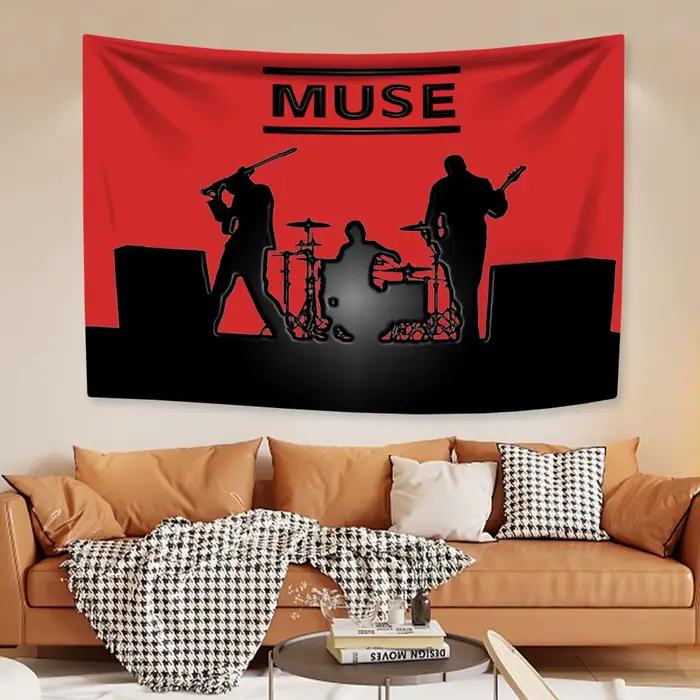 Tapisserie de groupe de rock de musique britannique, Muses Album Cover, Wall Face, Home Decoration, 