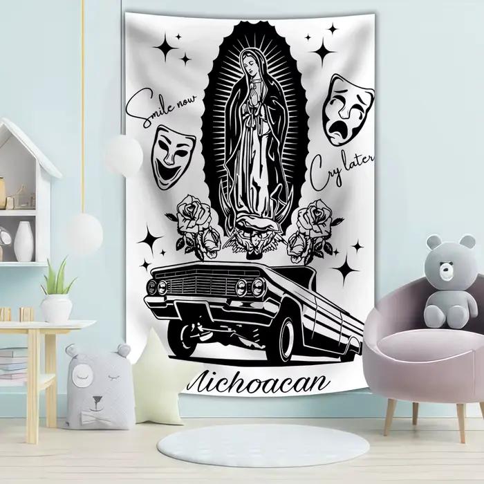 90x150 cm dame de Guadalupe mur Art peinture tapisserie toile la vierge de Guadalupe peinture abstra