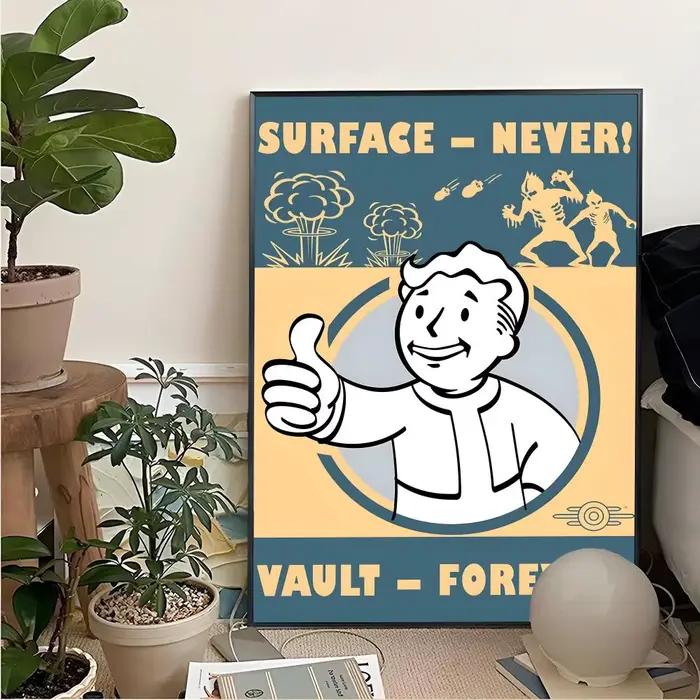 Affiche d'art de cinéma Fallout Es VaultS, peinture et calligraphie pour impression artistique, déco