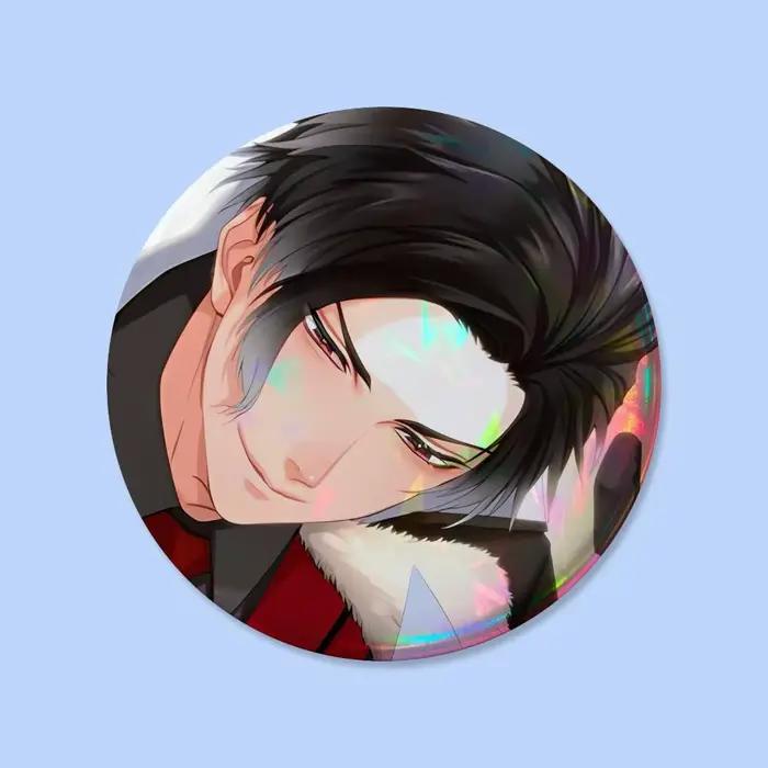 Badges ronds cool O-Obey Me Lucifer de 25, 32, 44, 58, 75 mm pour cosplay, décoration de sac, cadeau