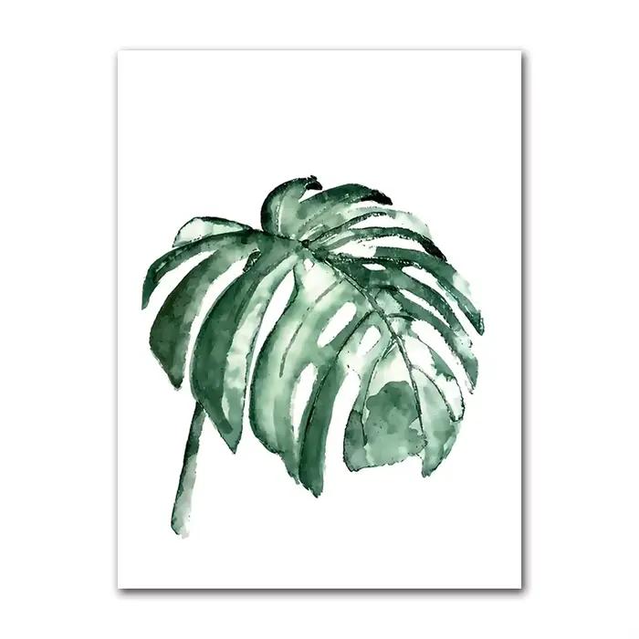 Toile d'art mural avec image, décoration de maison, Art nordique, plantes tropicales, affiche scandi