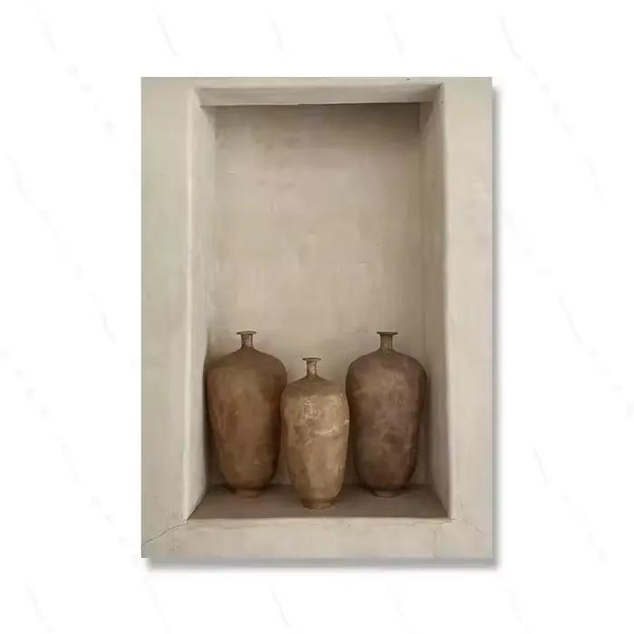 Tableau sur toile nature morte avec vase classique, style Ins, art mural esthétique, impressions d'a