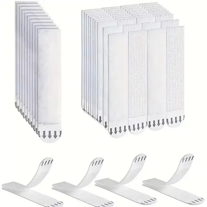 12/24 paires de bandes d'images suspendues, aucune perçage requise, crochets muraux amovibles Double