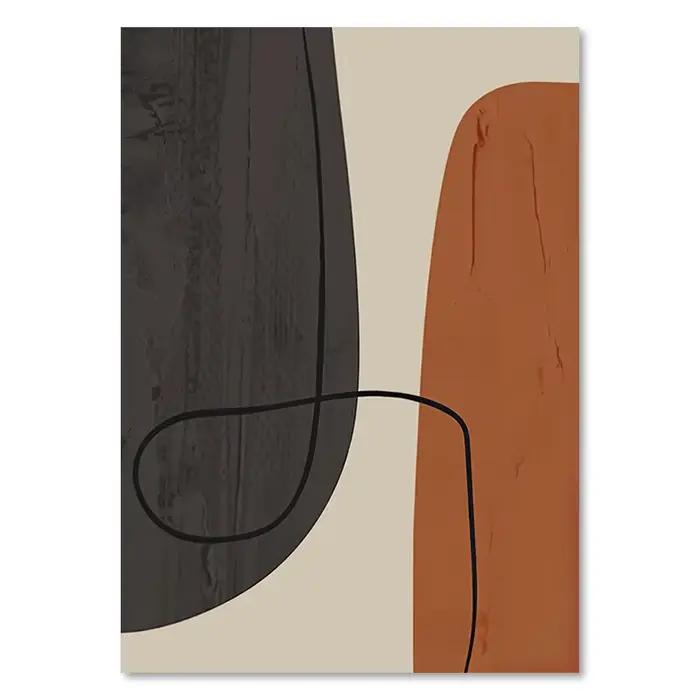 Affiche géométrique abstraite pour la décoration intérieure, Matisse Face Line Canvas Painting, Nord