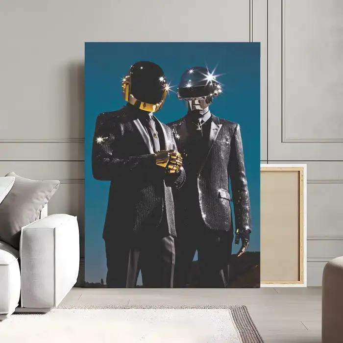 Daft Punk 1997 Album peinture calligraphie toile affiche: sans plis imperméable Durable tous les esp
