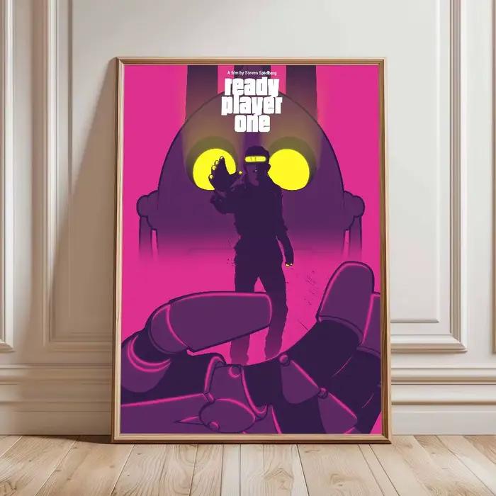 Affiche murale de dessin animé Ready Player One, décoration pour la maison, bar, café, cinéma, impre