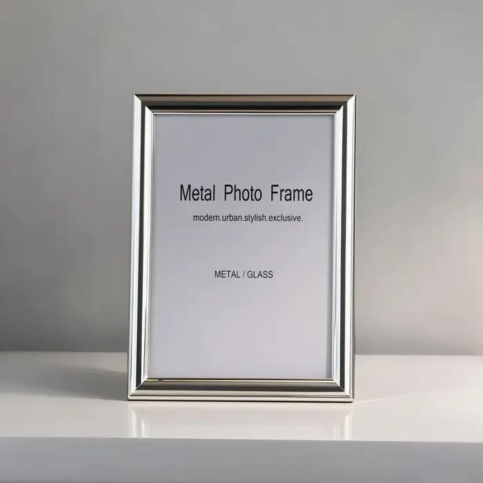 Cadre Photo européen en aluminium 5/6/7/8/10 pouces, support de cadre Photo de mariage de haute qual