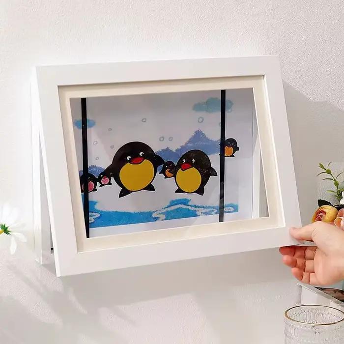 Cadre Photo magnétique en bois, cadre Photo A4, cadre Photo DIY, cadre d'affichage de rangement pour