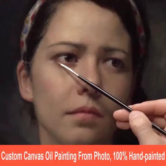 Personnalisez les images sur les peintures murales, peinture à l'huile sur toile faite à la main Pur