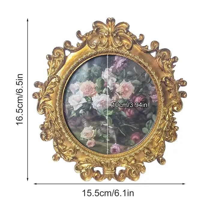 Cadre Photo Vintage de luxe, 1 pièce, cadre Photo Antique orné, décor de table mural Vertical, cadre