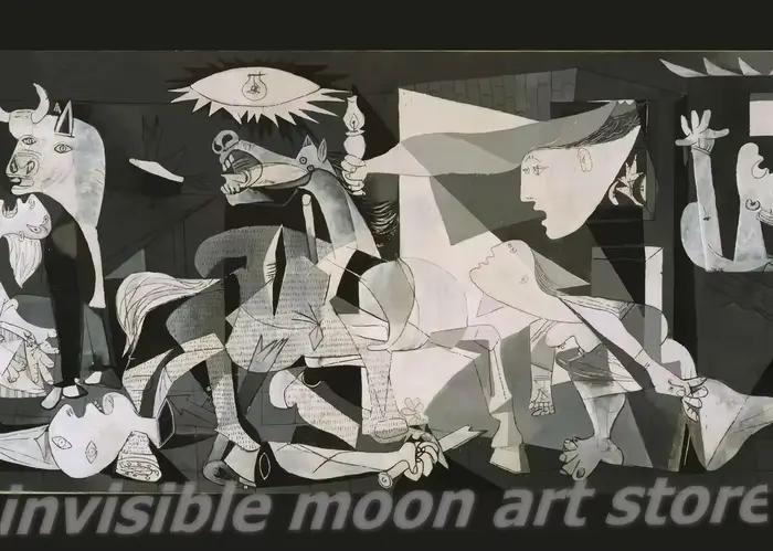 Affiches d'art abstraites de la série Picasso pour la décoration intérieure, peinture sur toile, imp