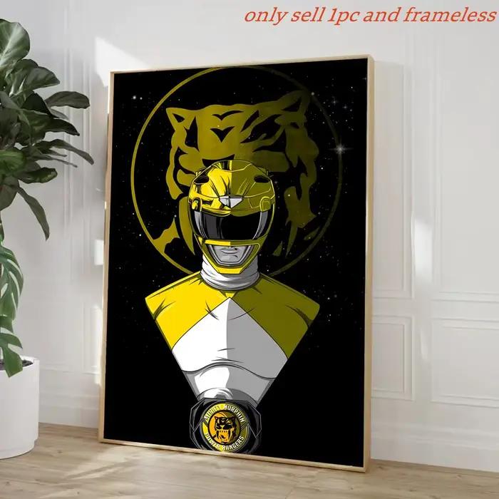 Affiche A-Anime Power Rangers, peinture avec impressions, décoration pour la maison, la chambre à co