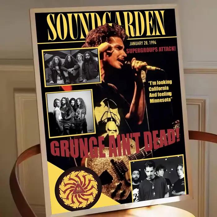Affiche murale Band S-Soundgarden, décoration esthétique de la pièce, décoration moderne de la maiso