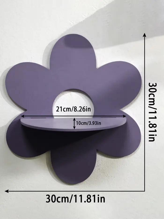 Étagères murales en bois en forme de fleur - Étagère décorative mignonne pour la chambre d'enfant, s