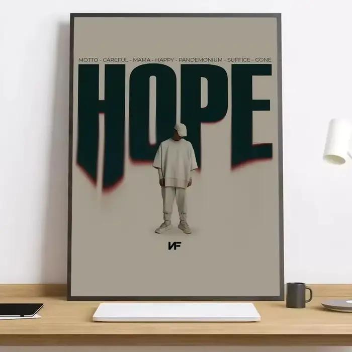 NF rappeur peinture calligraphie HD affiche salon chambre bar décoration esthétique