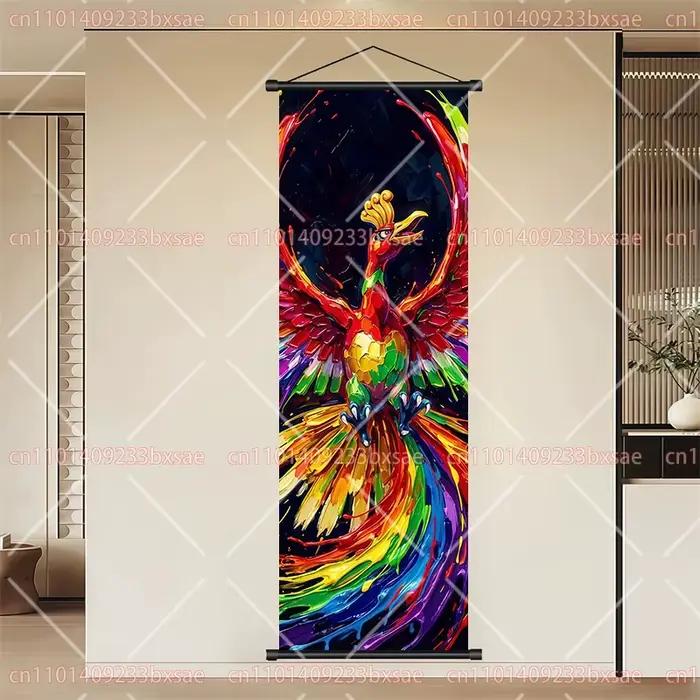 Peinture sur rouleau HD Pokémon Anime, Eevee Pikachu Suicune Charizard Mewtwo, décoration murale, af