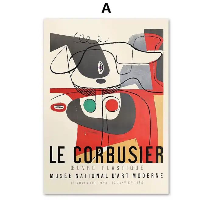 France Le Corbusier Marseille Lyon Zurich Wall Art, Peinture sur toile, Affiche nordique et impressi