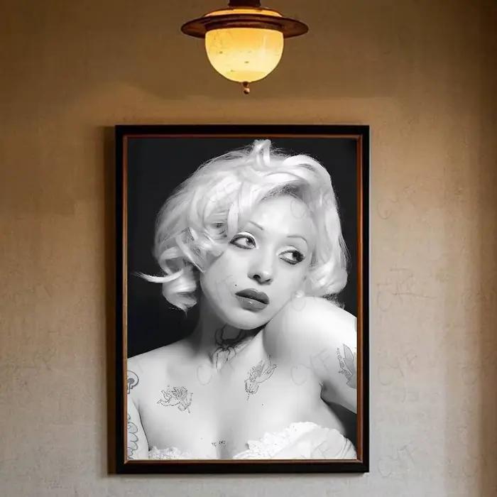 Affiche de chanteur m-mon Laferte, peinture artistique murale pour décoration de chambre à coucher, 