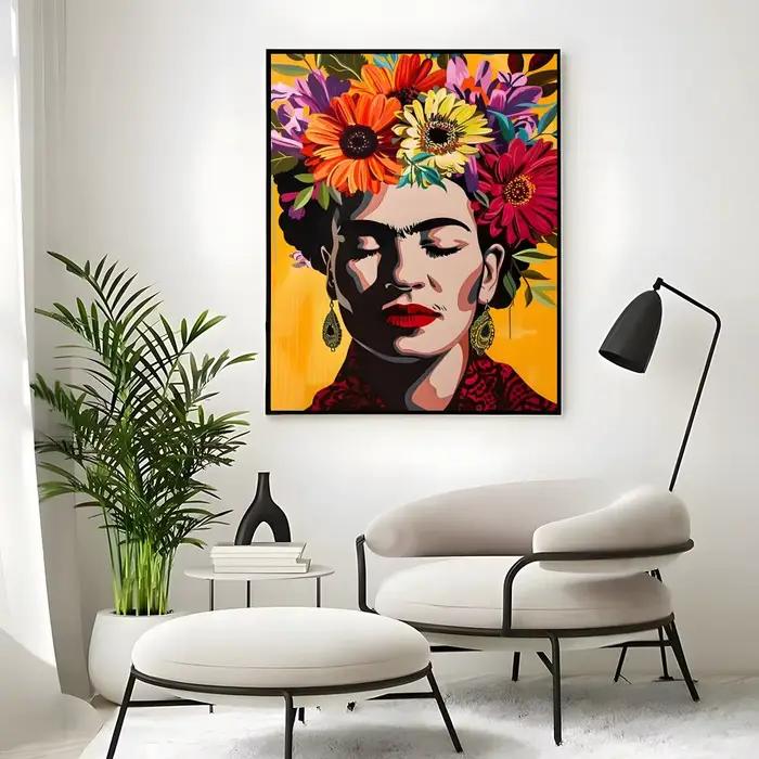 Affiche de peinture d'art Frida Kahlo, affiches classiques et impressions d'art mural adaptées aux s