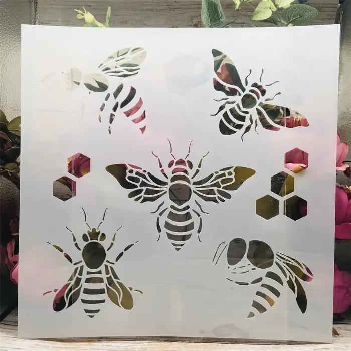 HMarkets-Pochoirs de superposition pour peinture murale, modèle décoratif d'album de gaufrage, manda