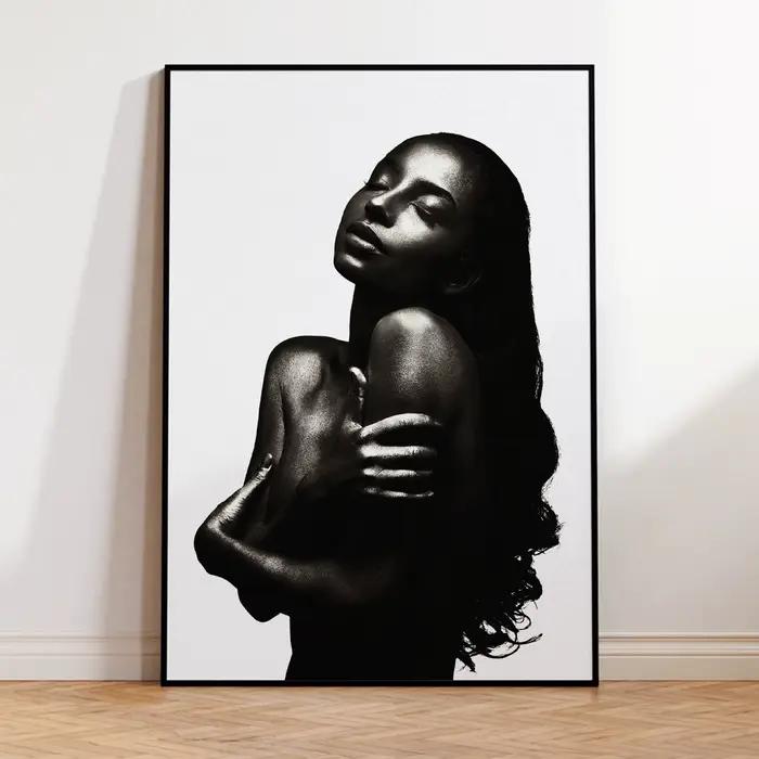 Moderne à la mode rétro Sade musique noir et blanc musicien imprime toile peinture affiche photo pou