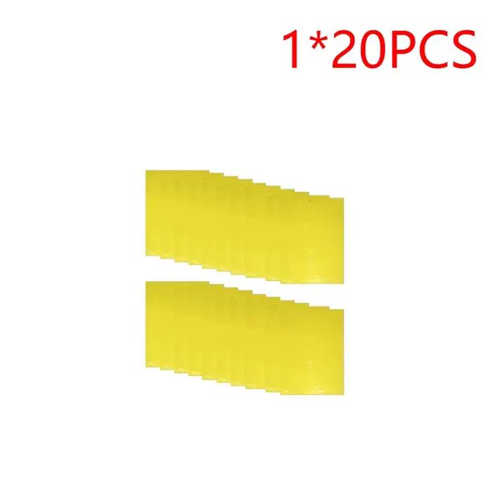 Lot de 20 à 200 Pièces d'Autocollants pour l'Extérieur, Piège à Mouches, Double Face, pour Plantes, 