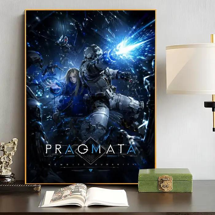 Poster de jeu P-Pragmata, impressions d'art esthétique minimaliste moderne, décoration de chambre à 