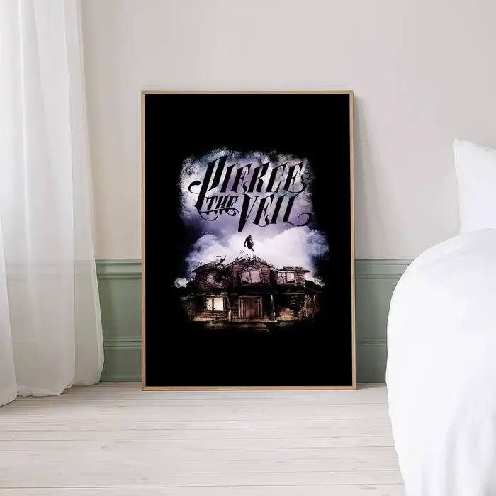 Affiches de film classique P-pierce The-Veil Band, autocollants de décoration Vintage pour salle, Ba