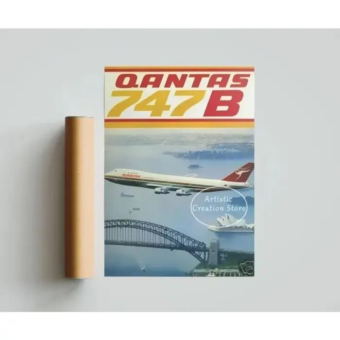 Affiche d'aviation supersonique de Concorde rétro, peinture sur toile d'art d'avion, imprimés, décor