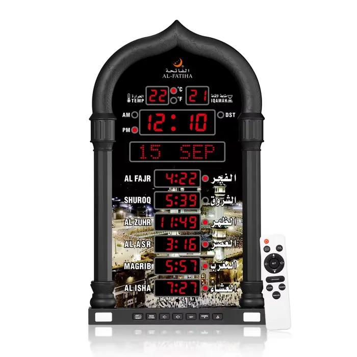 AL-FATIHA 4008PRO Azan mur horloge de bureau Table horloge musulmane mosquée numérique prière Fajr t