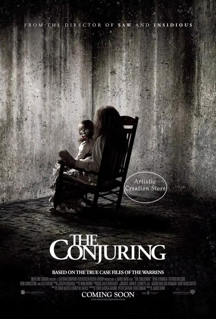 The Conjuring Series Horror Movie Canvas Painting, HD Print Poster for Modern Bedroom Club Wall Art,