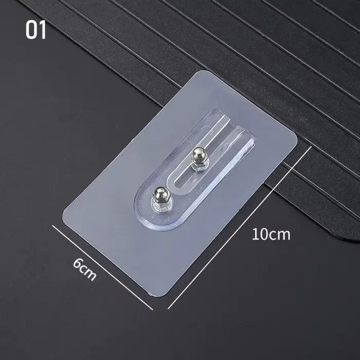 Autocollant de vis à Double trou sans poinçonnage, cintre mural pour photo, appareil photo, autocoll