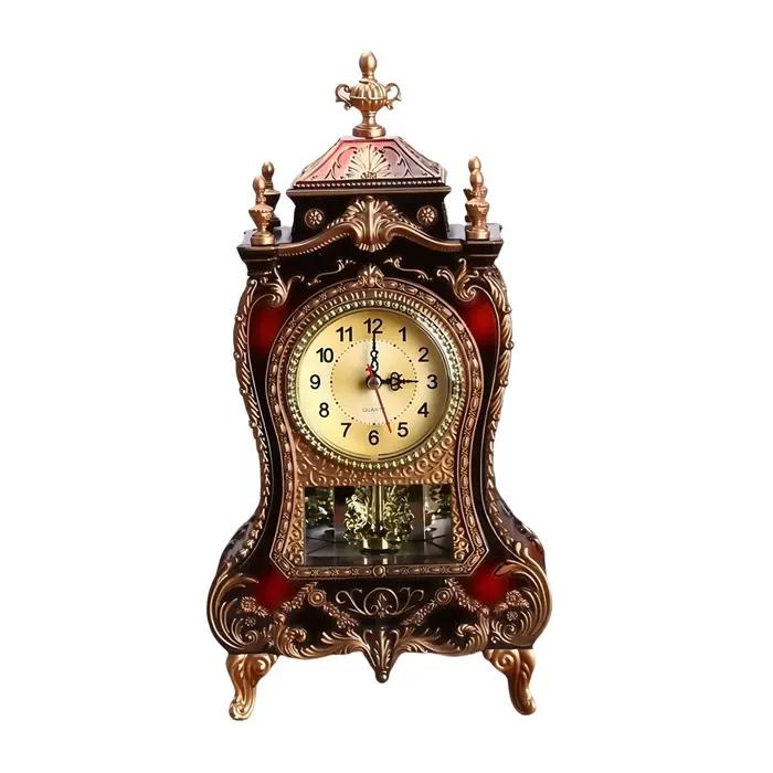 Horloge de style antique, horloge musicale décorative, horloge décorative polyvalente, décoration d'
