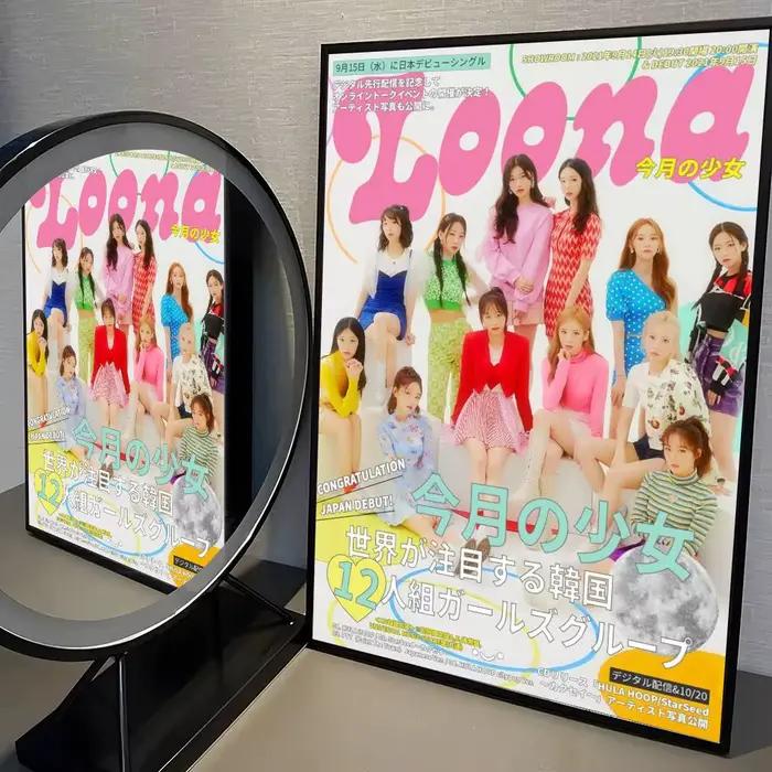 Affiche coréenne Kpop Band l-loona Kpop, haute qualité, décoration murale esthétique pour dortoir, s